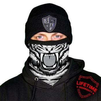 Флісовий бафф Білий тигр