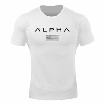 Футболка чоловіча біла ALPHA