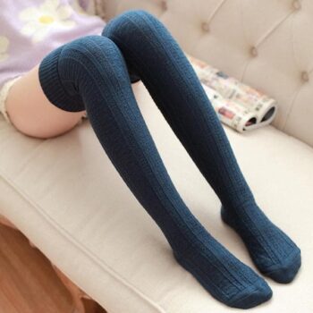 Теплые чуллки темно синие