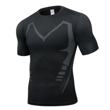 Футболка спортивна чоловіча чорна MuscleMan