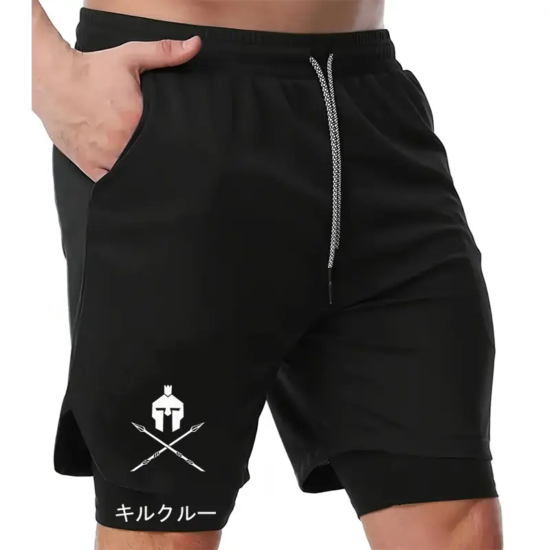 Шорти чоловічі чорні Спартан