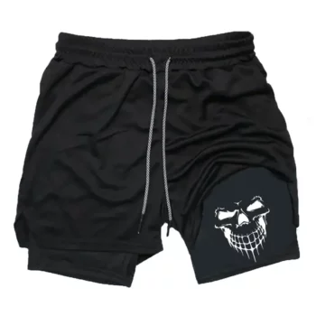 Шорти чорні MuscleMan Skull