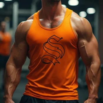 Чоловіча майка помаранчева Hybrid