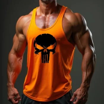 Чоловіча майка помаранчева Каратель